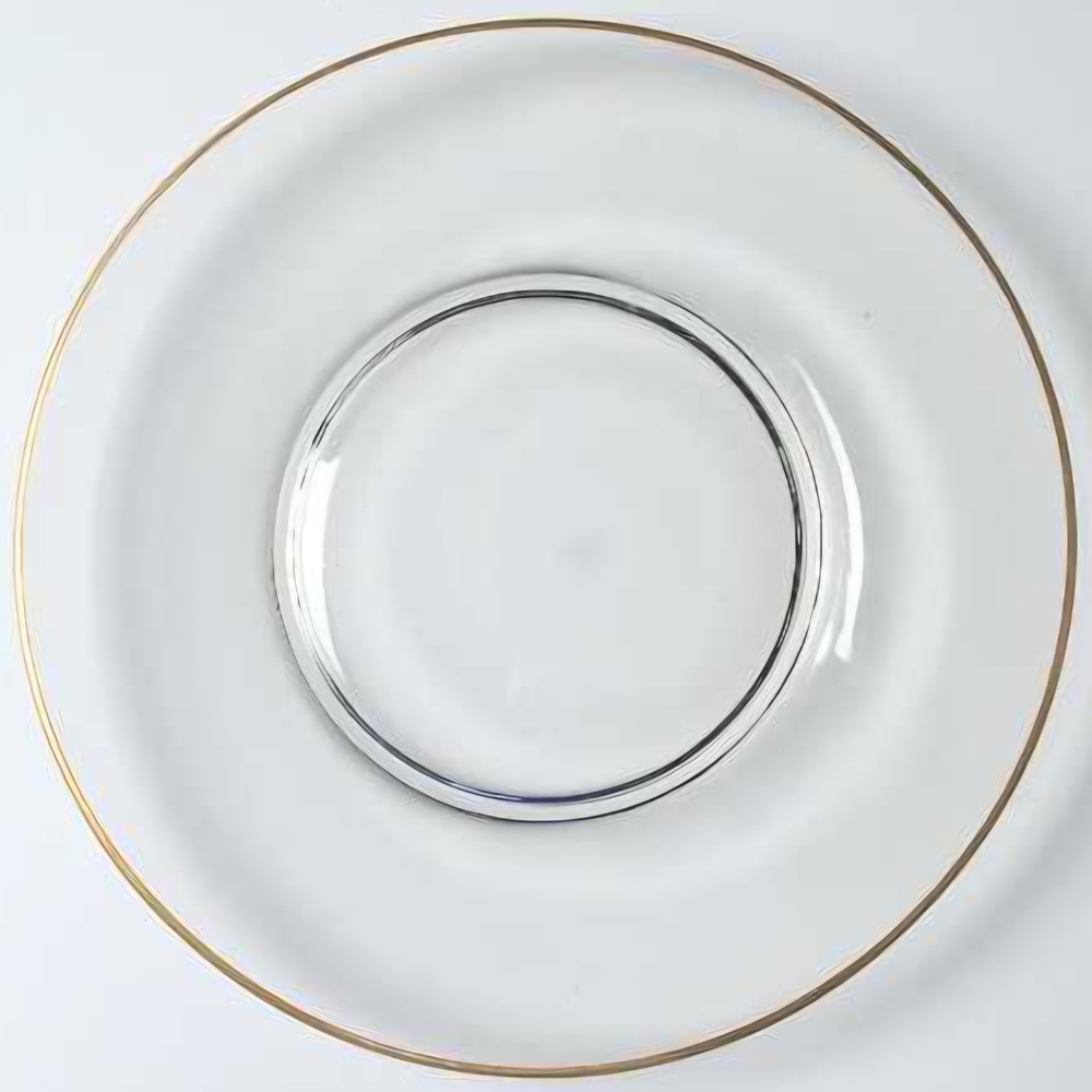 *Mansfield by Tiffin-Franciscan  Luncheon Plates w/24k Gold Trim Set Of 6